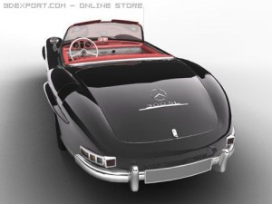 mercedesbenz 300 sl roadster 3D 模型
