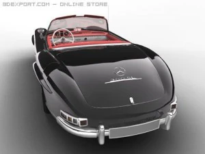 mercedesbenz 300 sl roadster 3D Model
