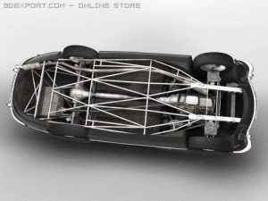 mercedesbenz 300 sl roadster 3D Model
