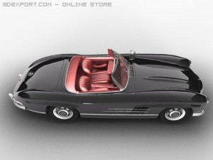 mercedesbenz 300 sl roadster 3D 模型