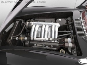 mercedesbenz 300 sl roadster 3D 模型