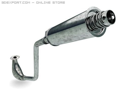 exhaust 3D Модель .c4d .max .obj .3ds .fbx .stl .blend 