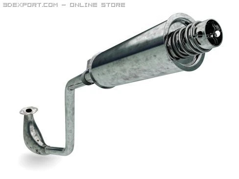 exhaust 3D Model .c4d .max .obj .3ds .fbx .stl .blend 