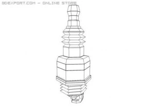 spark plug 3D Model