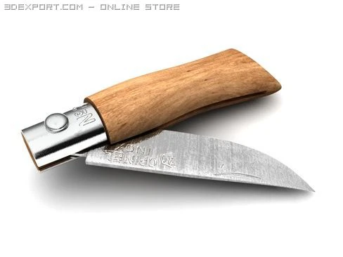 opinel knife 3D Model .c4d .max .obj .3ds .fbx .stl .blend 