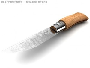 opinel knife 3Dモデル