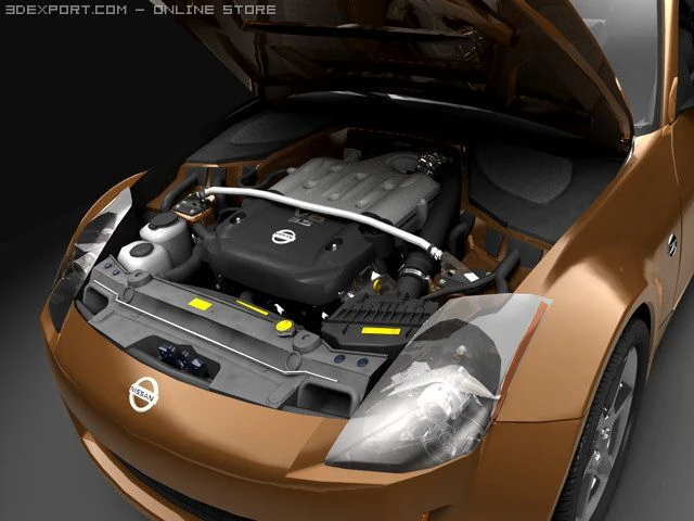 nissan 350z 3D Model .c4d .max .obj .3ds .fbx .stl .blend