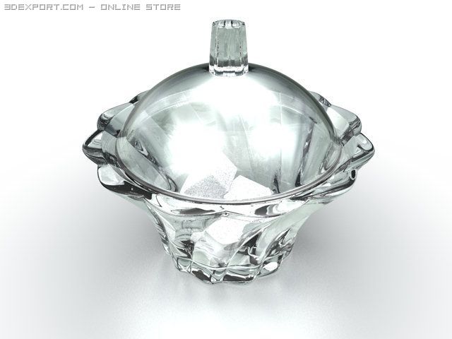 sugar bowl 3D Model .c4d .max .obj .3ds .fbx .stl .blend 