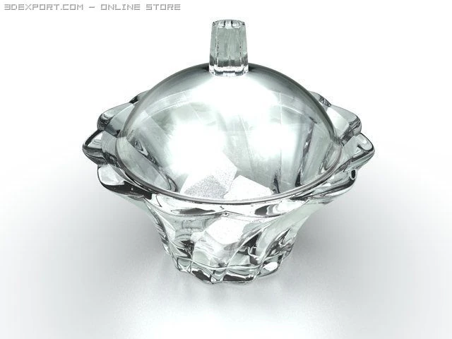 sugar bowl 3D Model .c4d .max .obj .3ds .fbx .stl .blend