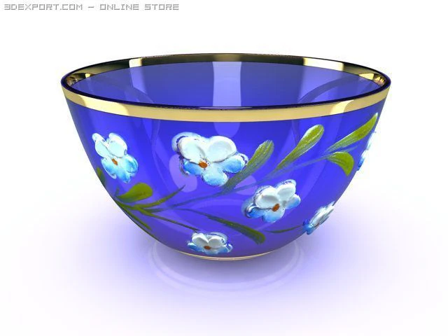 bowl 3D Model .c4d .max .obj .3ds .fbx .stl .blend 