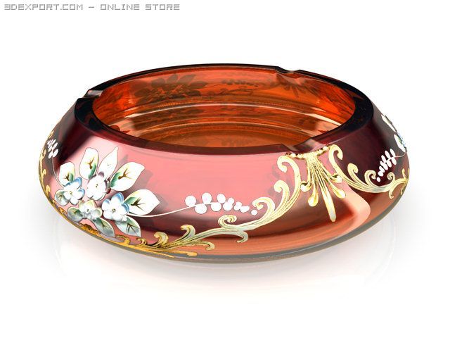 ashtray Model 3D .c4d .max .obj .3ds .fbx .stl .blend 