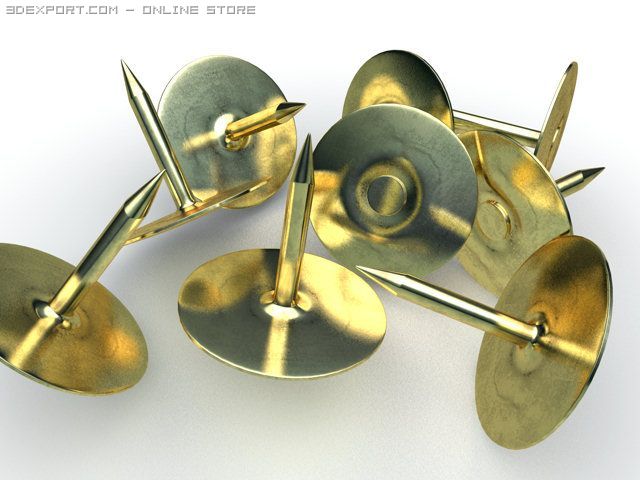 pin 3Dモデル .c4d .max .obj .3ds .fbx .stl .blend 