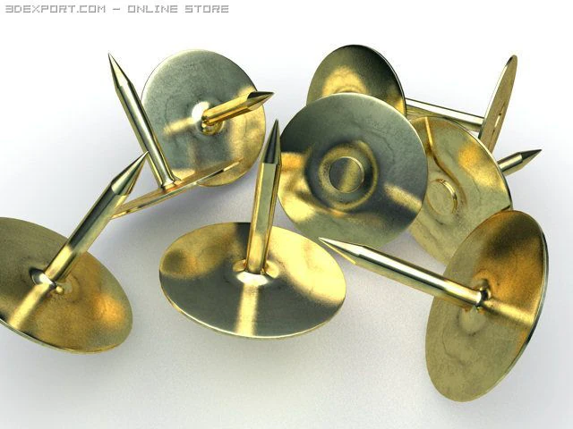 pin 3D Model .c4d .max .obj .3ds .fbx .stl .blend 