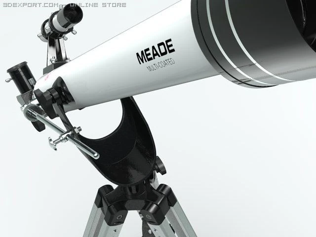 telescope 3D Model .c4d .max .obj .3ds .fbx .stl .blend 