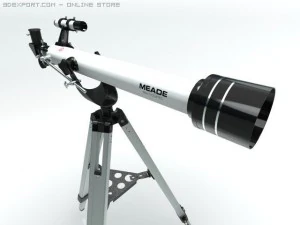 telescope 3D Model