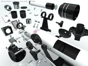 telescope 3D Model