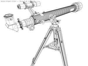 telescope 3D Model
