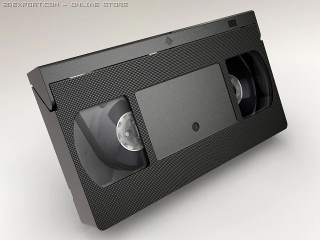 videocassetta Modello 3D .c4d .max .obj .3ds .fbx .stl .blend 