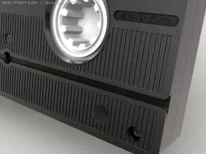 videocassetta Modello 3D