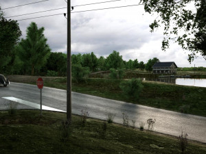 forest road Model 3D