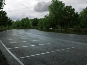 forest road 3D Model