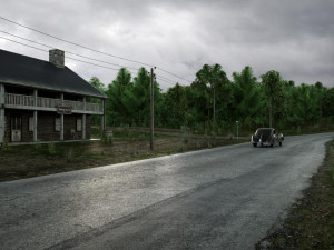 forest road Model 3D