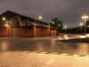 forest road Model 3D