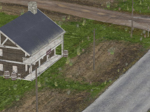 forest road Model 3D