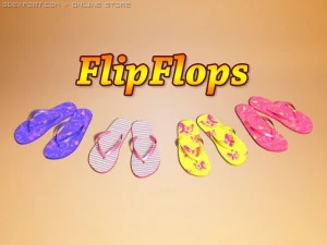 플립플롭 3D 모델