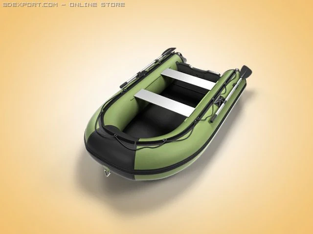 bateau gonflable en PVC Modèle 3D .c4d .max .obj .3ds .fbx .stl .blend 