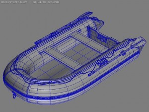 pvc inflatable boat 3D Model