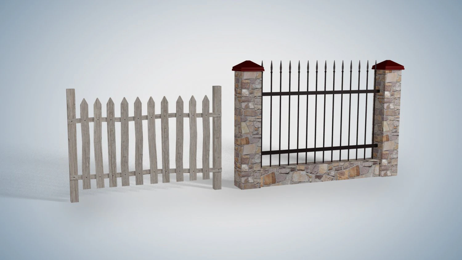 fence 3D Model .c4d .max .obj .3ds .fbx .stl .blend 