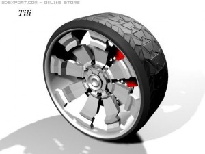 t r wheel r1 Modèle 3D