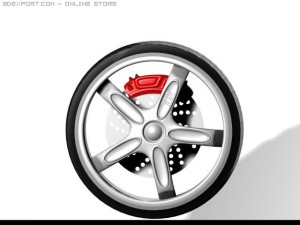 tr wheel r2 Modèle 3D