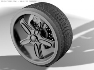 tr wheel r2 Modèle 3D