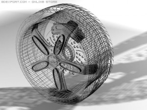 tr wheel r2 Modèle 3D