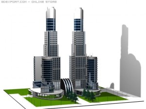 mega trade center 3D Model