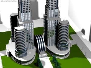 mega trade center 3D Model