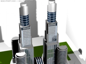 mega trade center 3D Model