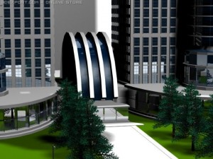 mega trade center 3D Model
