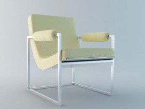 cubical armchair 3D Model