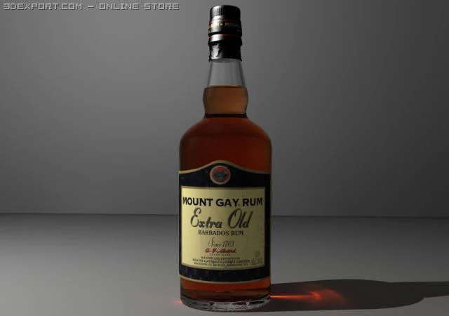 mount gay rum 3D Model .c4d .max .obj .3ds .fbx .stl .blend 