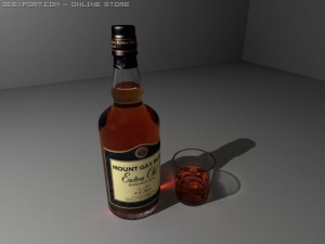 mount gay rum Model 3D