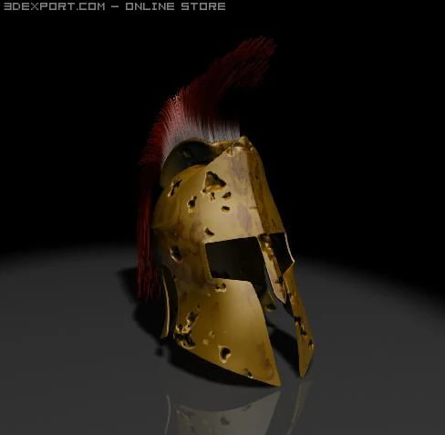 spartan helmet 3D Model .c4d .max .obj .3ds .fbx .stl .blend 