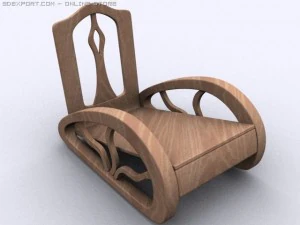 アンティークチェア 3Dモデル