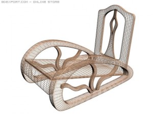 antique chair 3D Model