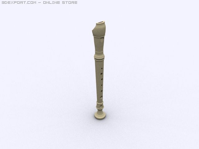 recorder 3Dモデル .c4d .max .obj .3ds .fbx .stl .blend 