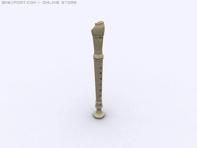 recorder 3D Model .c4d .max .obj .3ds .fbx .stl .blend