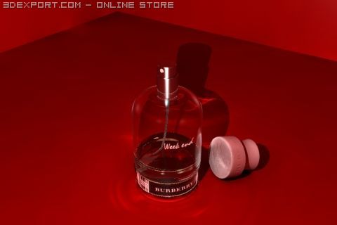 burberry cologne Modelo 3D .c4d .max .obj .3ds .fbx .stl .blend 