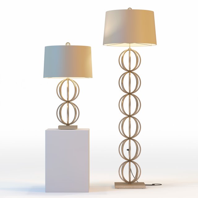 arteriors millenium lamps Model 3D .c4d .max .obj .3ds .fbx .stl .blend 